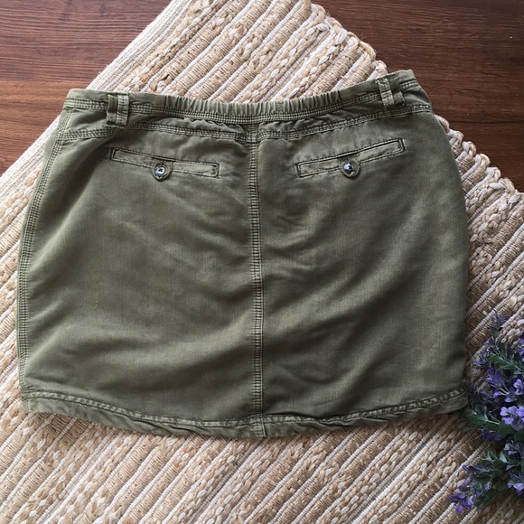 Anthropologie Marrakech Army Green Skirt Large - Picture 5 of 7